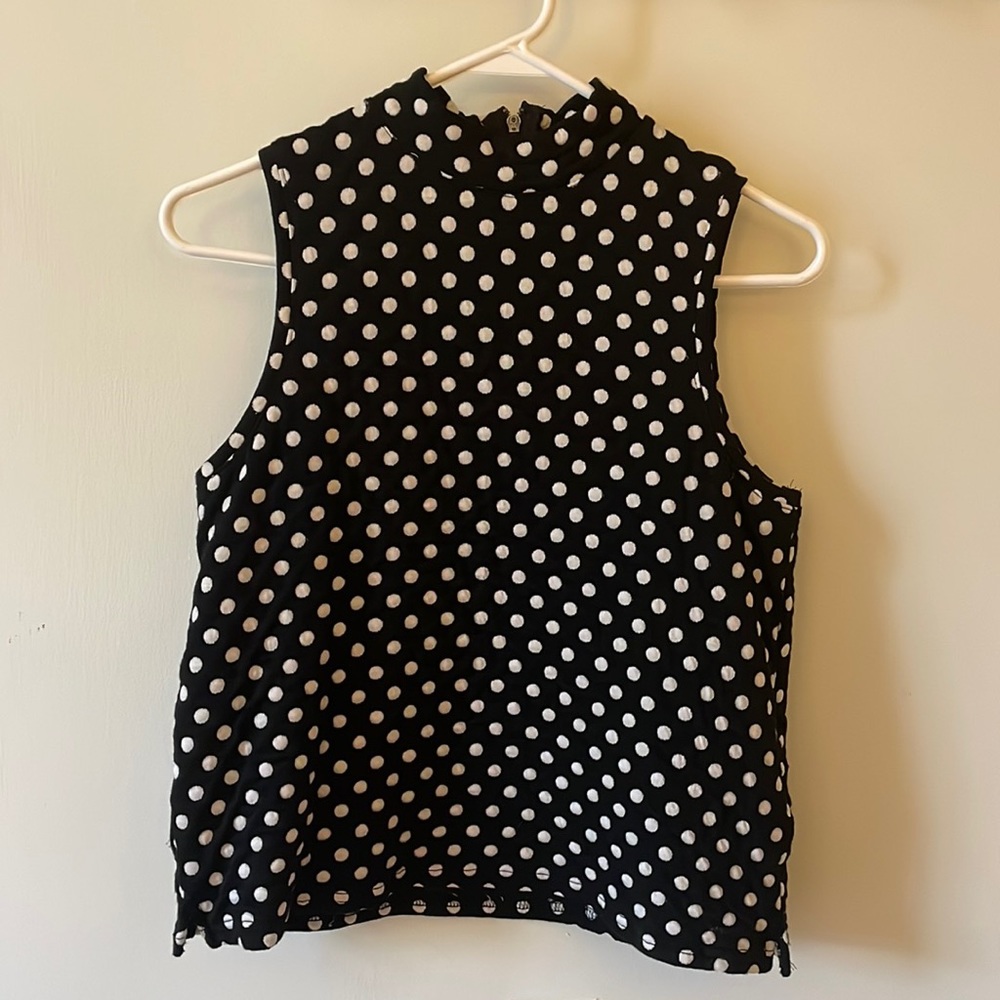 Anthropologie retro polka dot tank top